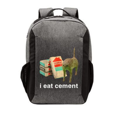 I Eat Cement Cursed Cat Funny Oddly Specific Dank Vector Backpack