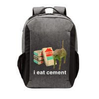 I Eat Cement Cursed Cat Funny Oddly Specific Dank Vector Backpack