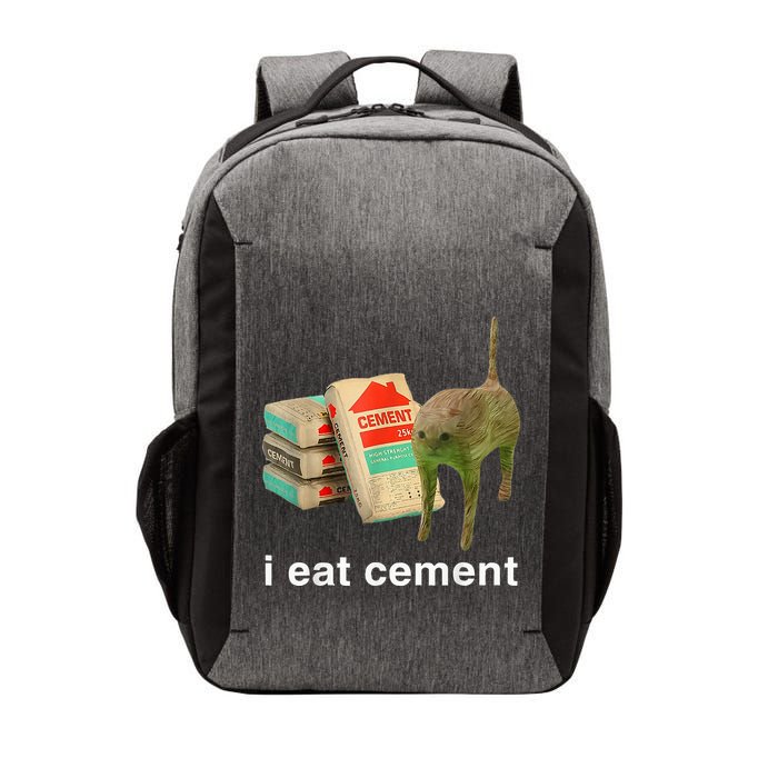 I Eat Cement Cursed Cat Funny Oddly Specific Dank Vector Backpack