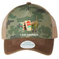 I Eat Cement Cursed Cat Funny Oddly Specific Dank Meme Legacy Tie Dye Trucker Hat