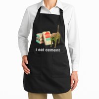 I Eat Cement Cursed Cat Funny Oddly Specific Dank Meme Apron