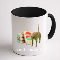 I Eat Cement Cursed Cat Funny Oddly Specific Dank Meme Mug