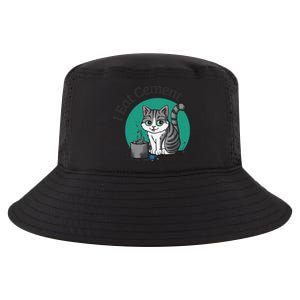 I Eat Cement Cursed Cat Funny Oddly Specific Dank Meme Cool Comfort Performance Bucket Hat