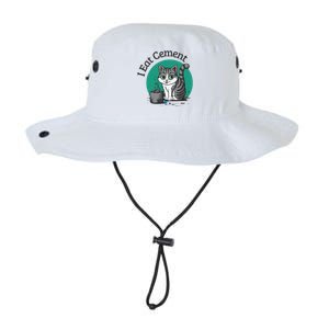 I Eat Cement Cursed Cat Funny Oddly Specific Dank Meme Legacy Cool Fit Booney Bucket Hat