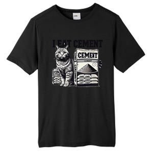 I Eat Cement Cursed Cat Funny Oddly Specific Meme Tall Fusion ChromaSoft Performance T-Shirt