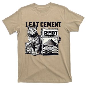 I Eat Cement Cursed Cat Funny Oddly Specific Meme T-Shirt