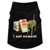 I Eat Cement Cursed Cat Unhinged Funny Meme On Back Doggie Tank