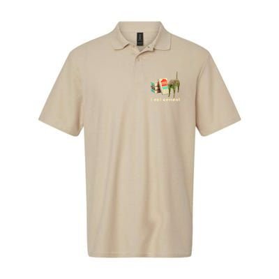 I Eat Cement Cursed Cat Unhinged Funny Meme On Back Polo