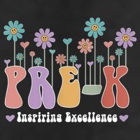 Inspiring Excellence Cute Daisies PreK Teacher PreKinder 7 Panel Mesh Trucker Snapback Hat