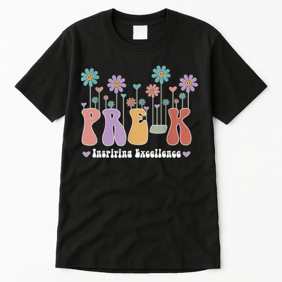 Inspiring Excellence Cute Daisies PreK Teacher PreKinder Tall T-Shirt