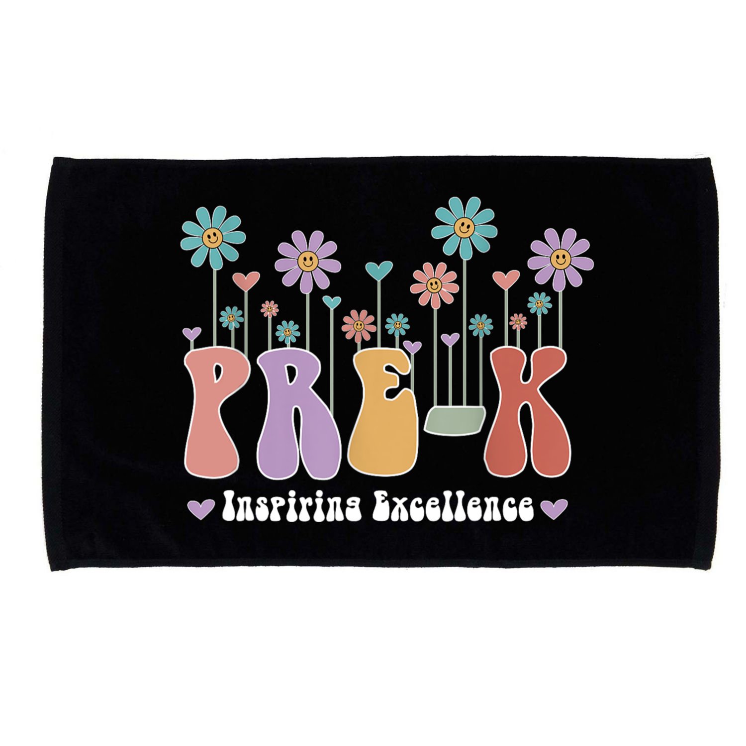 Inspiring Excellence Cute Daisies PreK Teacher PreKinder Microfiber Hand Towel