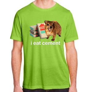 I Eat Cement Cursed Hyrax Funny Oddly Specific Dank Meme Adult ChromaSoft Performance T-Shirt