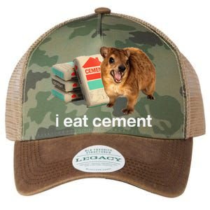 I Eat Cement Cursed Hyrax Funny Oddly Specific Dank Meme Legacy Tie Dye Trucker Hat