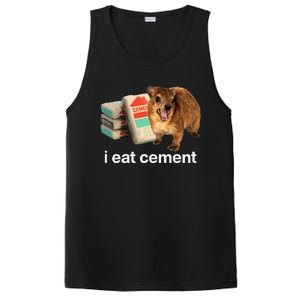 I Eat Cement Cursed Hyrax Funny Oddly Specific Dank Meme PosiCharge Competitor Tank