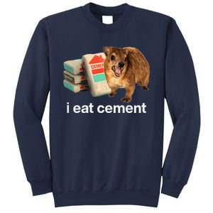 I Eat Cement Cursed Hyrax Funny Oddly Specific Dank Meme Sweatshirt