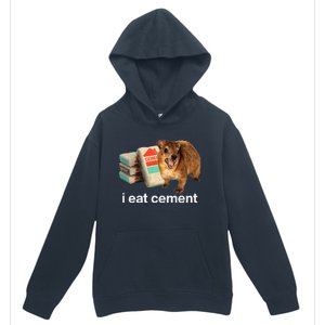 I Eat Cement Cursed Hyrax Funny Oddly Specific Dank Meme Urban Pullover Hoodie