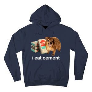 I Eat Cement Cursed Hyrax Funny Oddly Specific Dank Meme Tall Hoodie