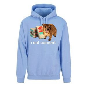 I Eat Cement Cursed Hyrax Funny Oddly Specific Dank Meme Unisex Surf Hoodie