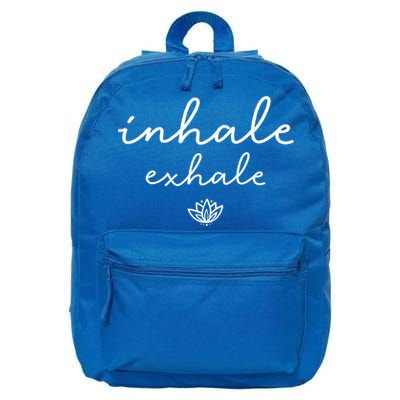 Inhale Exhale Cool Gift 16 in Basic Backpack