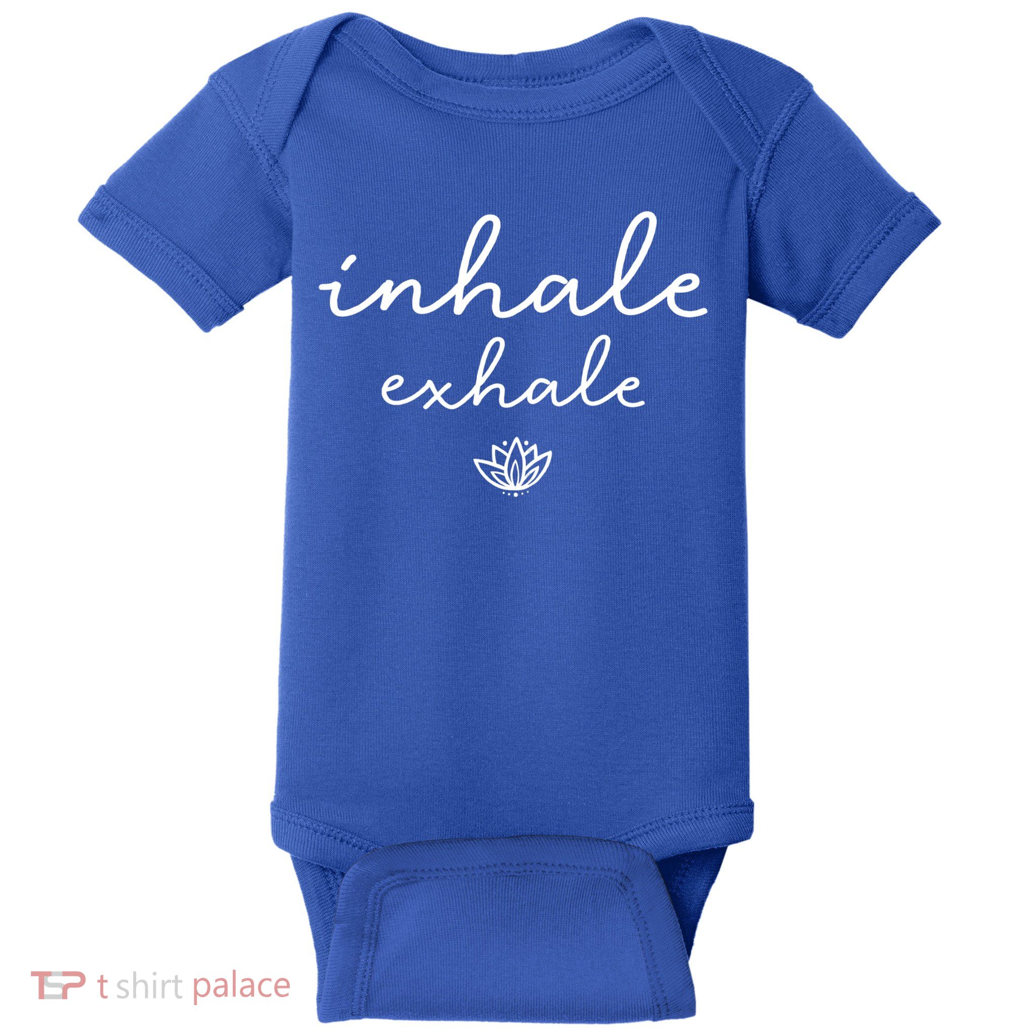 Inhale Exhale Cool Gift Baby Bodysuit