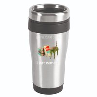 I Eat Cement Cat Japanese Meme Cat Oddly Specific Weired 16oz Travel Tumbler