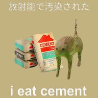I Eat Cement Cat Japanese Meme Cat Oddly Specific Weired Button