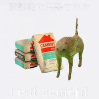 I Eat Cement Cat Japanese Meme Cat Oddly Specific Weired Garment-Dyed Sweatshirt
