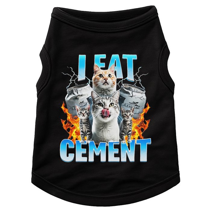 I Eat Cement Cursed Cat Funny Oddly Specific Dank Meme Doggie Tank