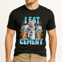 I Eat Cement Cursed Cat Funny Oddly Specific Dank Meme Performance Shirt