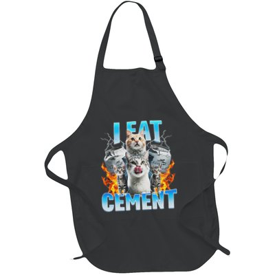 I Eat Cement Cursed Cat Funny Oddly Specific Dank Meme Apron