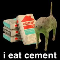 I Eat Cement Cursed Cat Funny Oddly Specific Meme Drawstring Bag