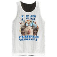 I Eat Cement Cursed Cat Funny Oddly Specific Dank Meme Mesh Reversible Basketball Jersey Tank