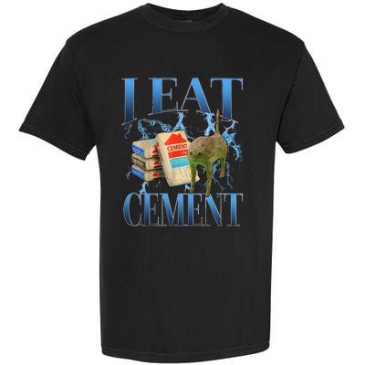 I Eat Cement Cursed Cat Oddly Specific Garment-Dyed Heavyweight T-Shirt