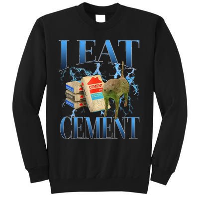 I Eat Cement Cursed Cat Oddly Specific Sweatshirt