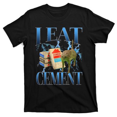 I Eat Cement Cursed Cat Oddly Specific T-Shirt