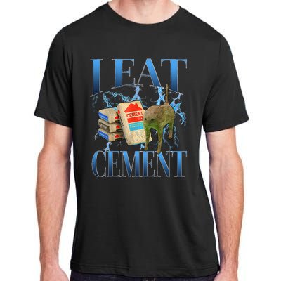 I Eat Cement Cursed Cat Oddly Specific Adult ChromaSoft Performance T-Shirt