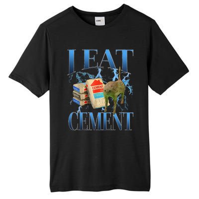 I Eat Cement Cursed Cat Oddly Specific Tall Fusion ChromaSoft Performance T-Shirt