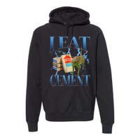 I Eat Cement Cursed Cat Oddly Specific Premium Hoodie