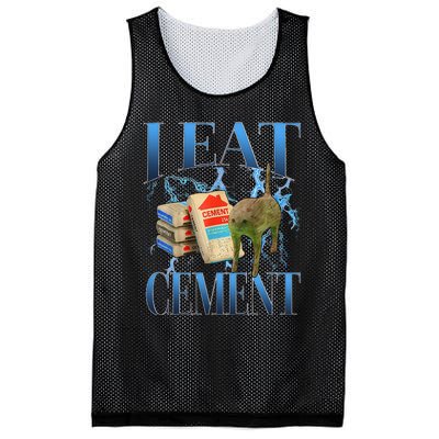 I Eat Cement Cursed Cat Oddly Specific Mesh Reversible Basketball Jersey Tank