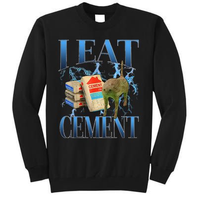 I Eat Cement Cursed Cat Oddly Specific Tall Sweatshirt