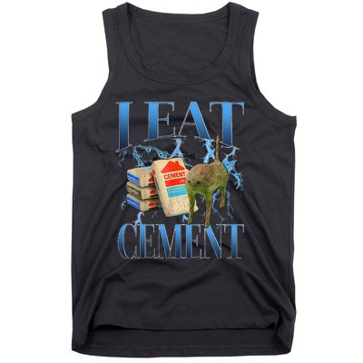 I Eat Cement Cursed Cat Oddly Specific Tank Top