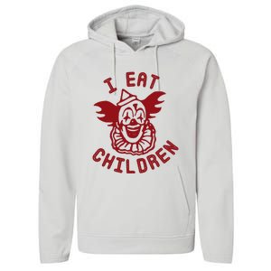 I Eat Children Evil Creepy Clown Halloween Performance Fleece Hoodie