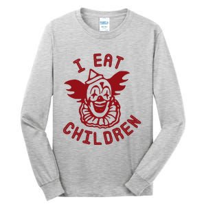 I Eat Children Evil Creepy Clown Halloween Tall Long Sleeve T-Shirt