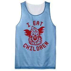 I Eat Children Evil Creepy Clown Halloween Mesh Reversible Basketball Jersey Tank