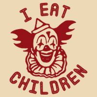 I Eat Children Evil Creepy Clown Halloween Drawstring Bag