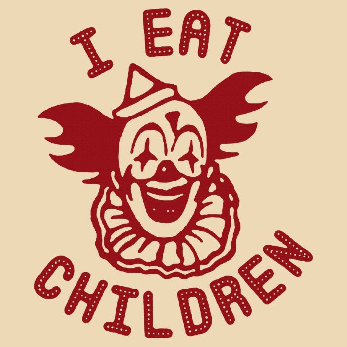 I Eat Children Evil Creepy Clown Halloween Drawstring Bag