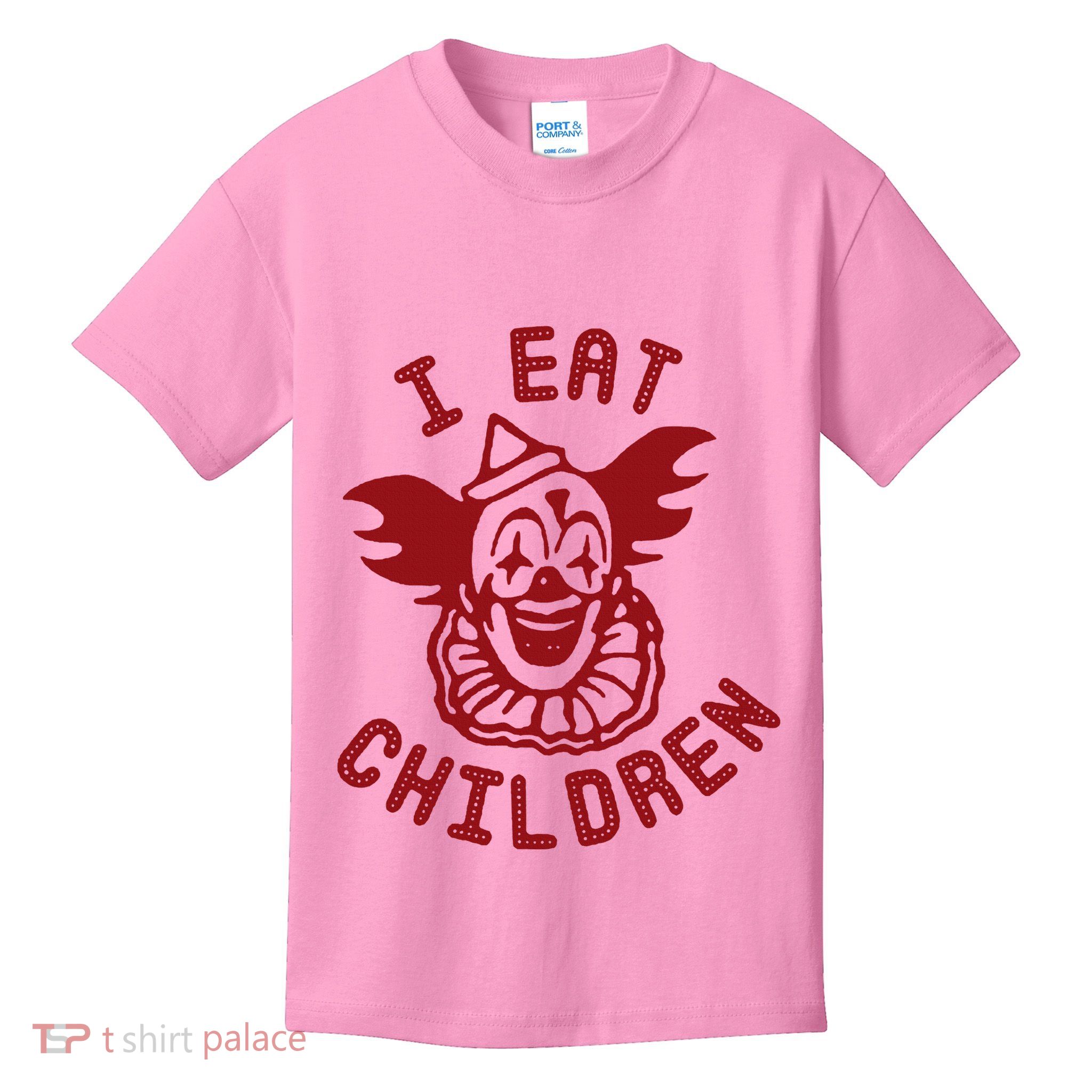 I Eat Children Evil Creepy Clown Halloween Kids T-Shirt