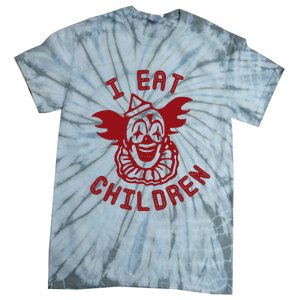 I Eat Children Evil Creepy Clown Halloween Tie-Dye T-Shirt