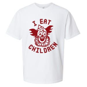 I Eat Children Evil Creepy Clown Halloween Sueded Cloud Jersey T-Shirt