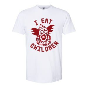 I Eat Children Evil Creepy Clown Halloween Softstyle CVC T-Shirt